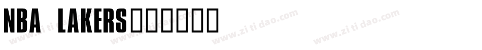 NBA Lakers字体转换